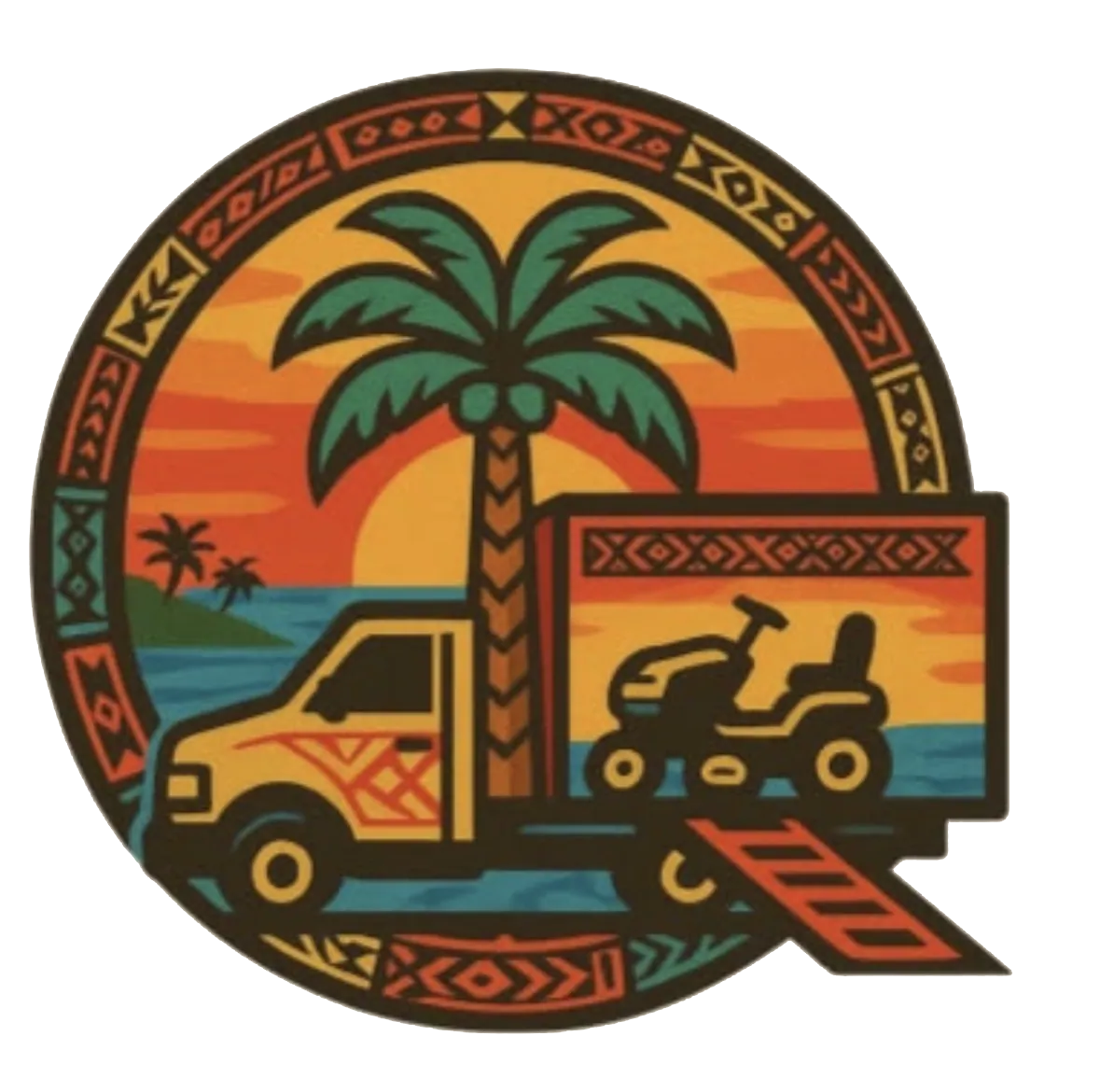 KL Trim & Transport — island truck emblem